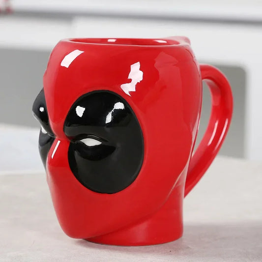 Mug Ceramique 3D Deadpool - Tete Rouge Noir