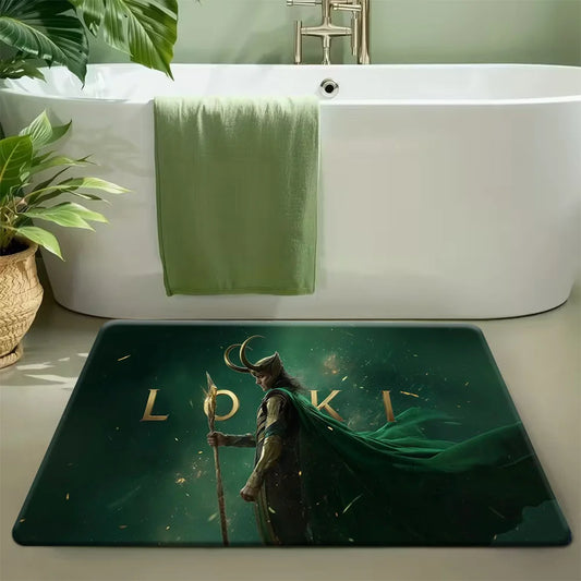Tapis Marvel Avengers - Design Silhouette Verte Mystique