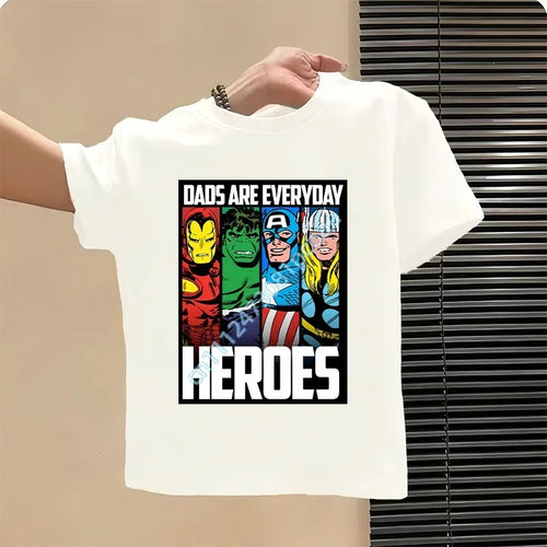 T-Shirt Enfant Avengers - Design Heroes Blanc