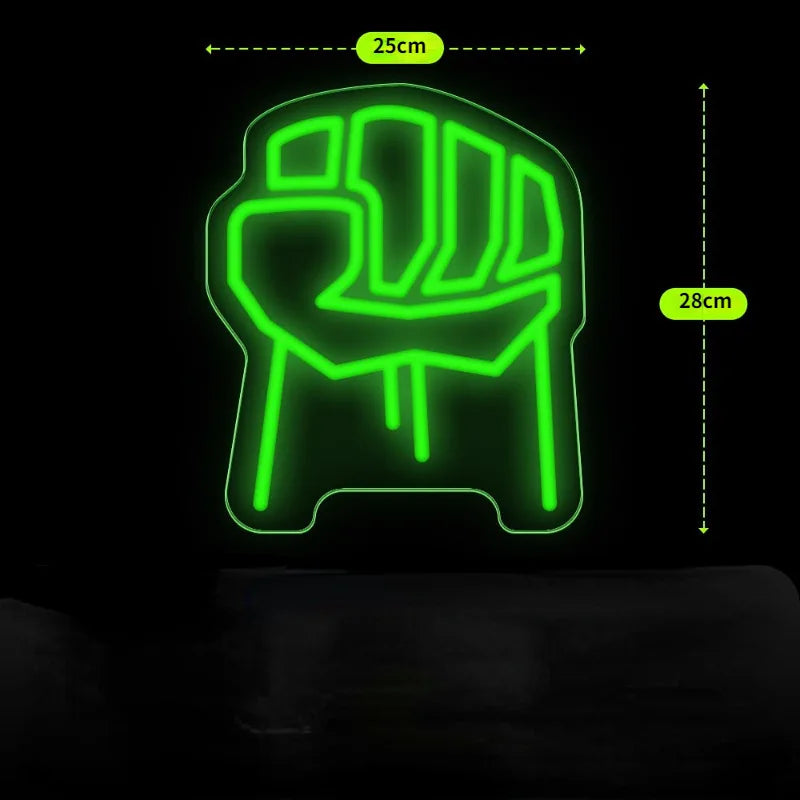 Néon LED Avengers Hulk - Poing Fermé