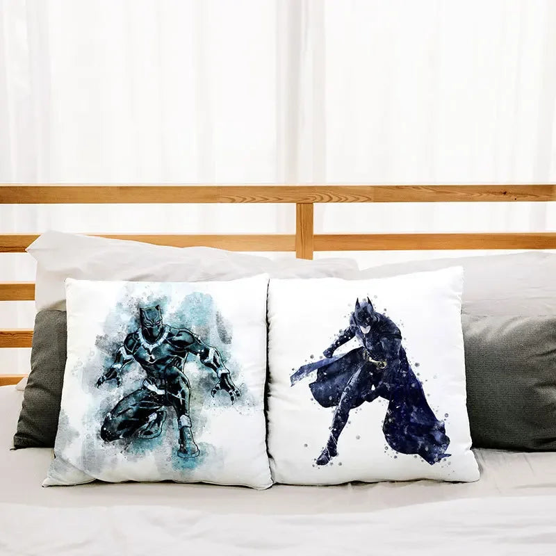 Housse de Coussin Avengers Groupe - Captain America vs Iron Man