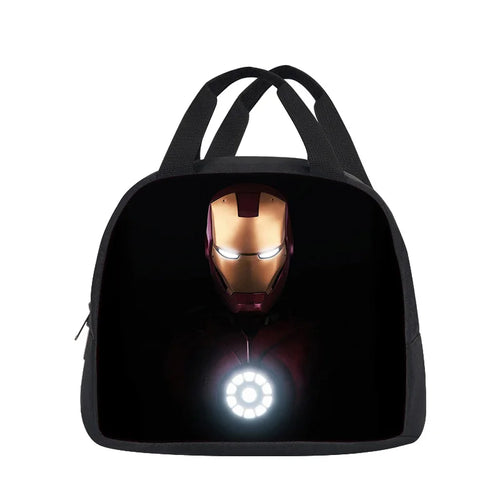 Sac Repas Cabas Avengers Iron Man - Casque Sombre Réacteur Circulaire