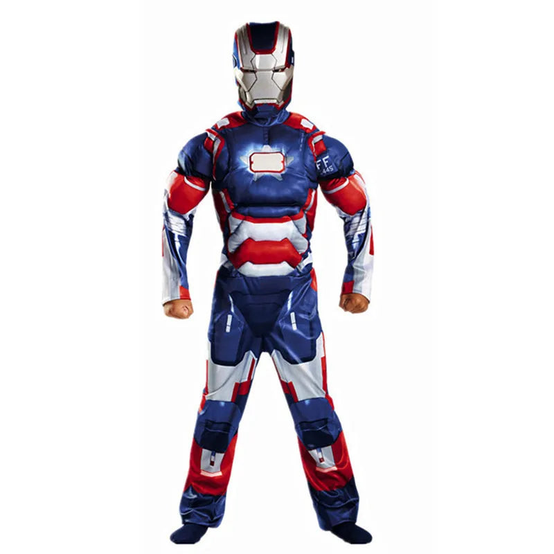 Costume Cosplay Enfant Iron Patriot - Combinaison Musclée