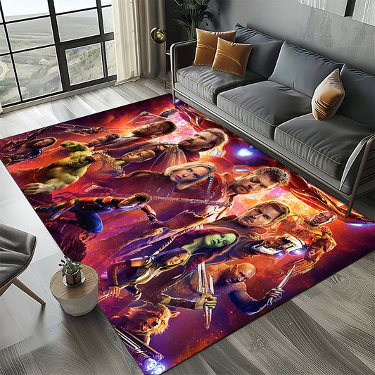 Tapis Avengers 3D - Design Hulk Gros Plan Vert