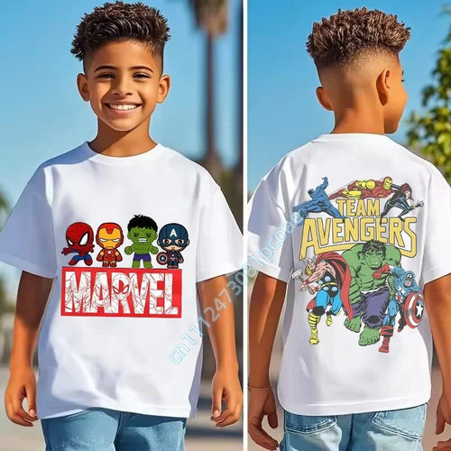 T-Shirt Enfant Marvel - Team Avengers Logo Jaune