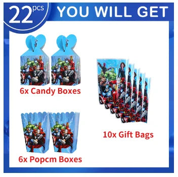 Décoration Anniversaire Avengers - Kit 22 Pièces