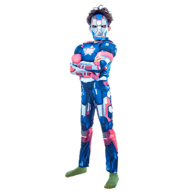 Costume Cosplay Enfant Iron Patriot - Combinaison Musclée