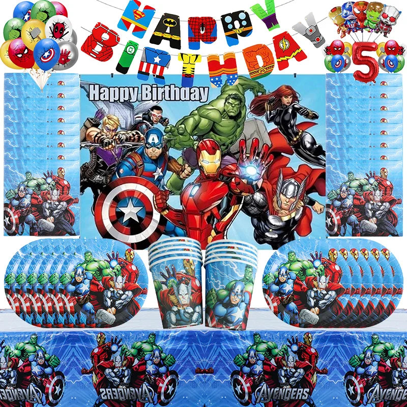 Décoration Anniversaire Avengers - Boîte Bonbons x6