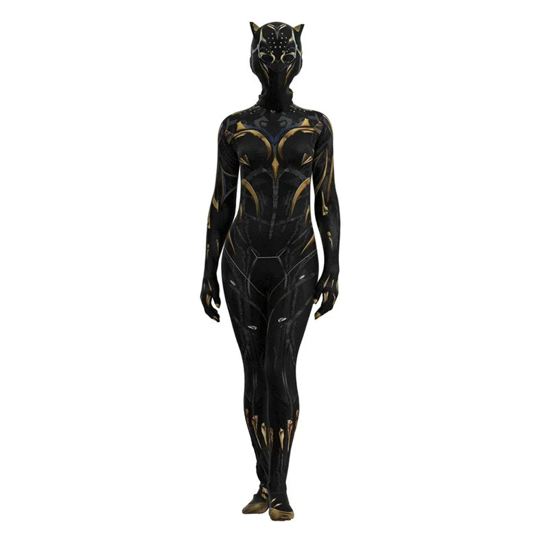 Déguisement Shuri Black Panther - Combinaison Noire et Or (Femme)