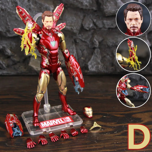 Figurine ZD Toys Iron Man MK85 2.0 LED - Visage Découvert Variante D