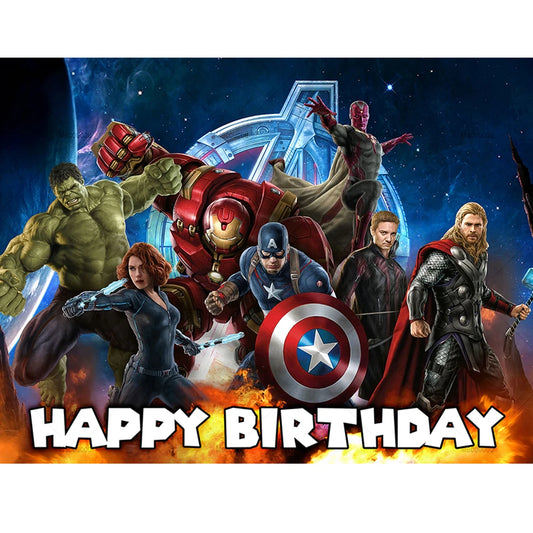 Poster Anniversaire Avengers Ultron - Happy Birthday