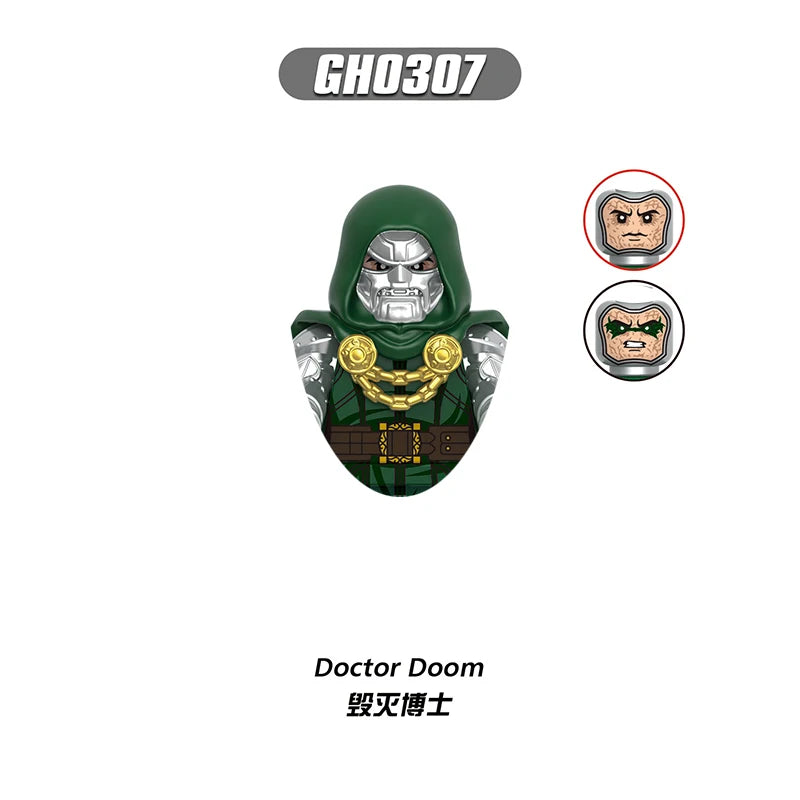 Figurine Building Blocks Doctor Doom - Armure Disques Dores