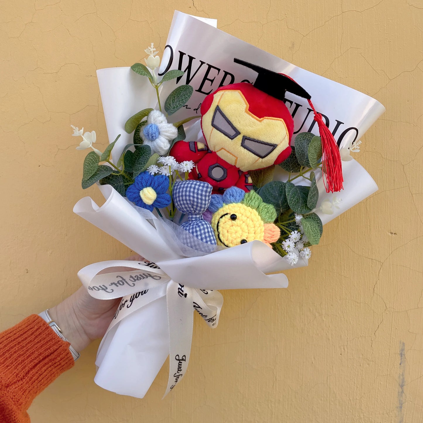 Bouquet Avengers Spider-Man - Peluche Cadeau Fait Main