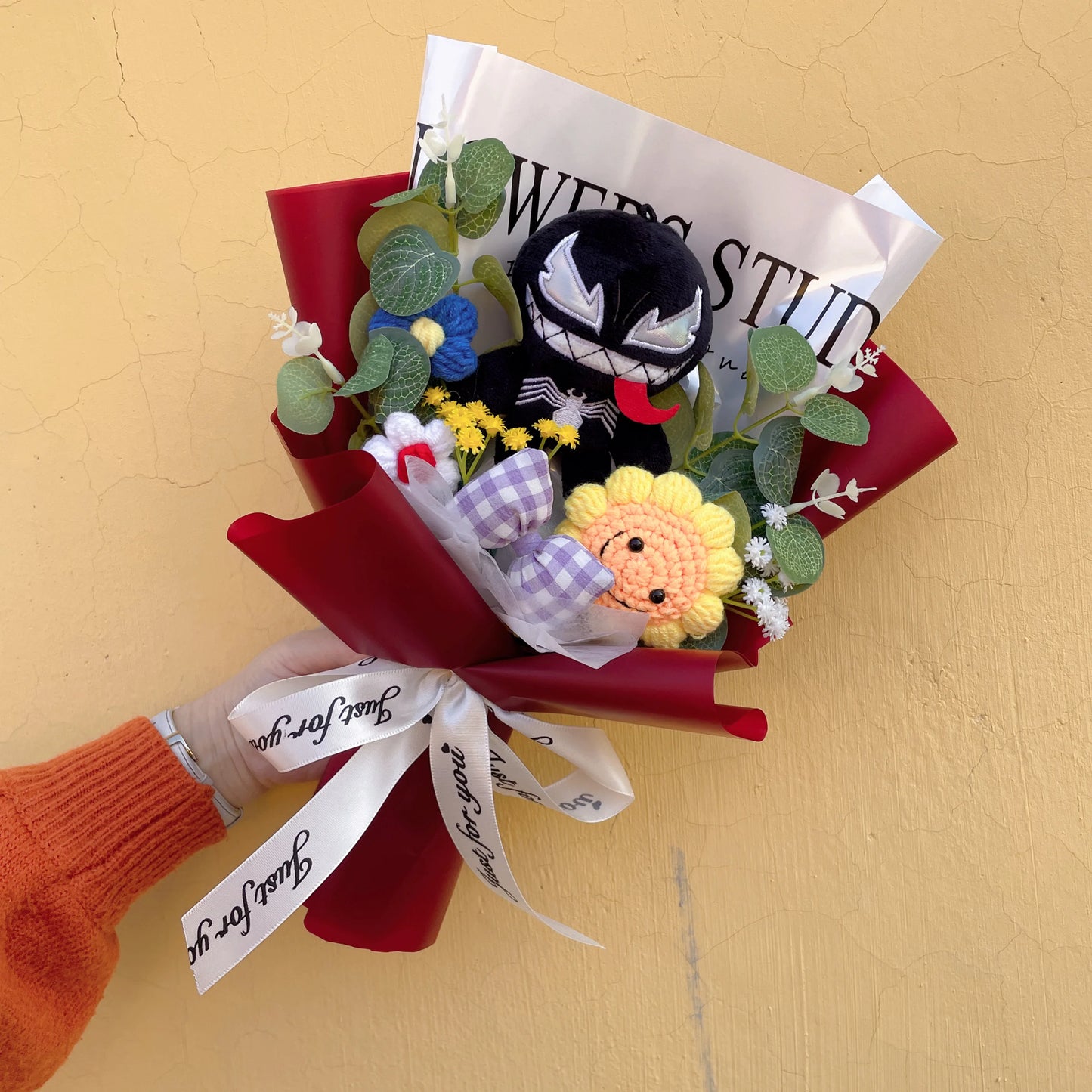 Bouquet Avengers Spider-Man - Peluche Cadeau Fait Main