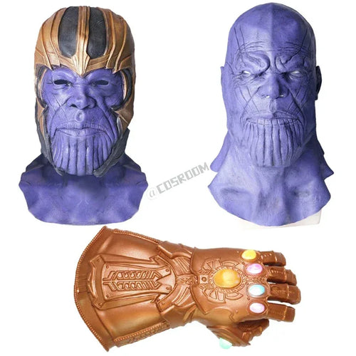 Masque Cosplay Avengers Thanos - Gantelet Lumineux