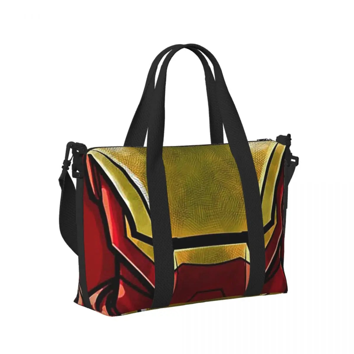 Sac Fourre-Tout Iron Man - Design Masque Rouge Or Grand Format