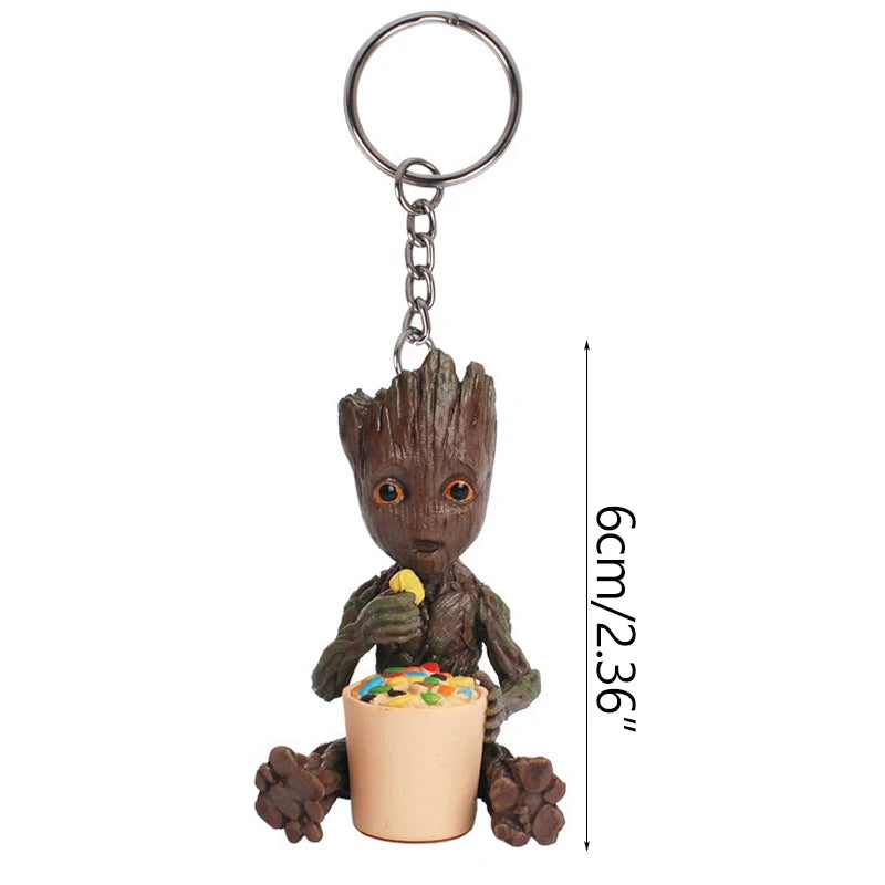 Porte-Clés Baby Groot Figurine 3D - Costumes Variés Collection