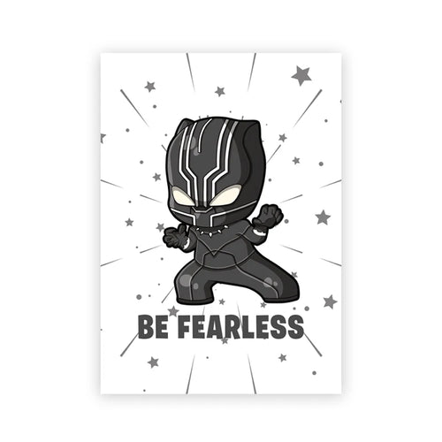 Poster Chibi Black Panther - Be Fearless