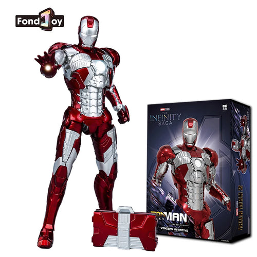 Figurine Fondjoy Iron Man MK5 - Armure Rouge et Argent avec Boîte