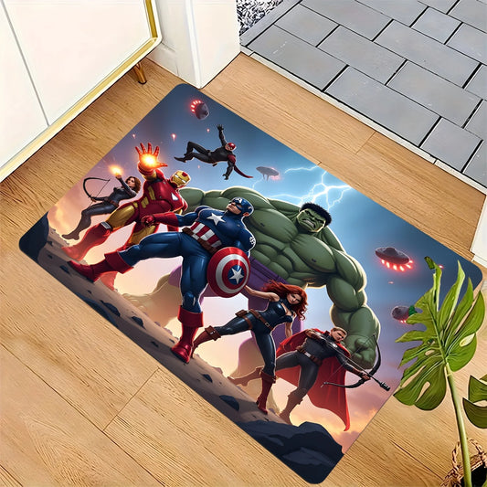 Tapis de Bain Avengers Groupe Héros - Combat OVNIs