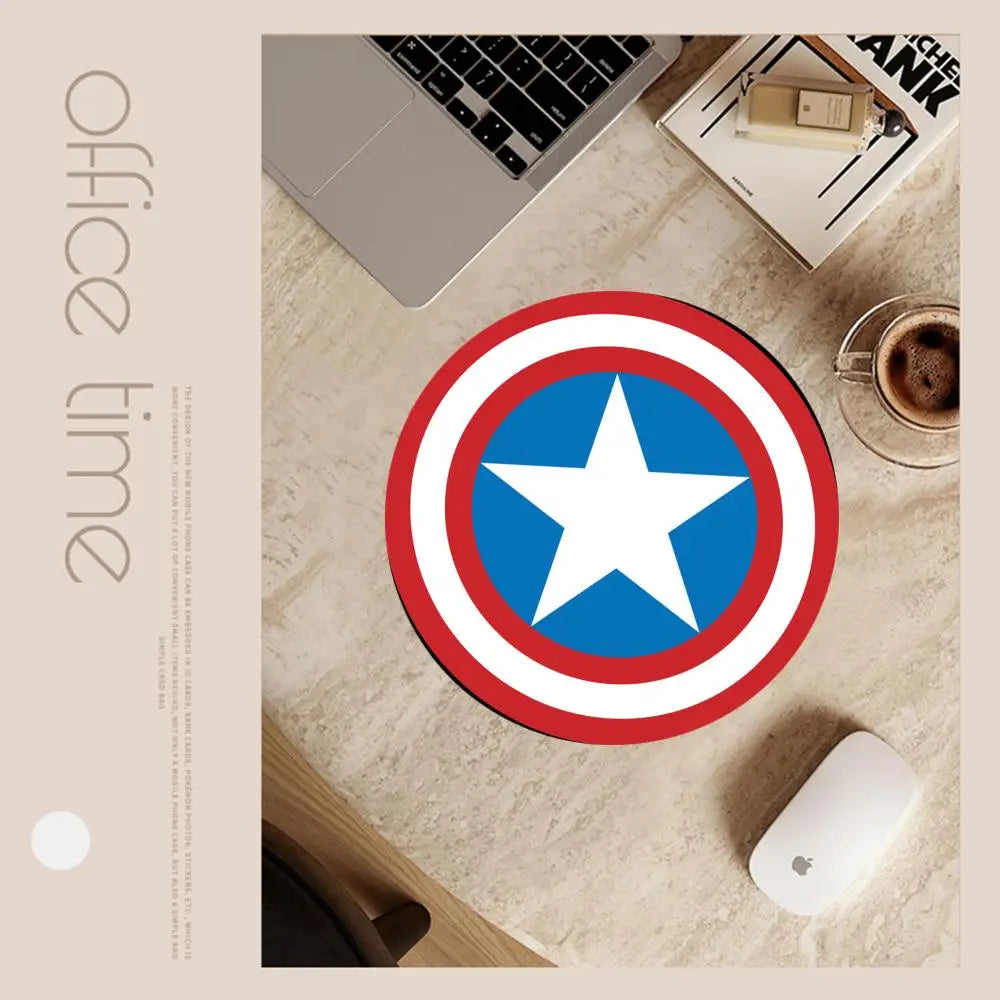 Tapis de Souris Avengers Captain America - Bouclier Rond Bleu