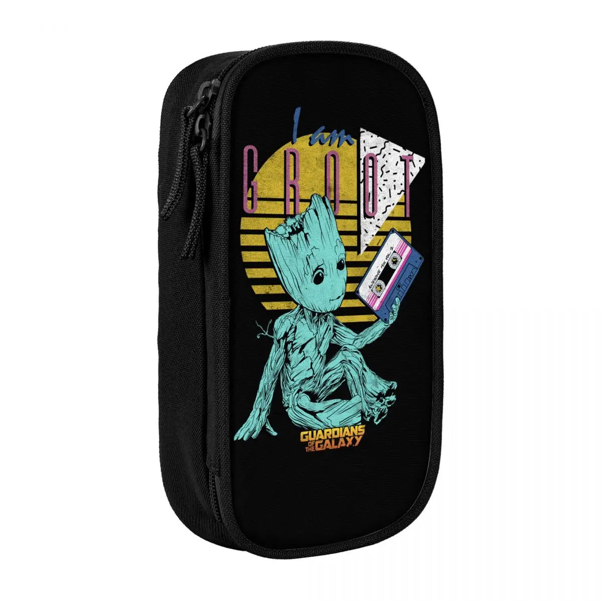 Trousse Avengers Baby Groot - Style Rétro Cassette Turquoise
