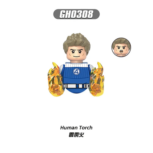 Figurine Human Torch - Fantastic Four Flammes