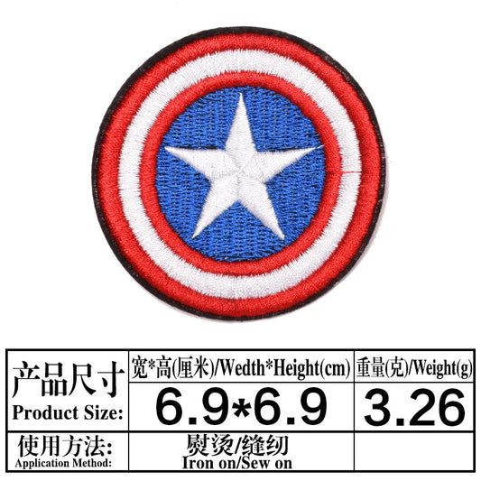 Patch Avengers Captain America - Bouclier Rond