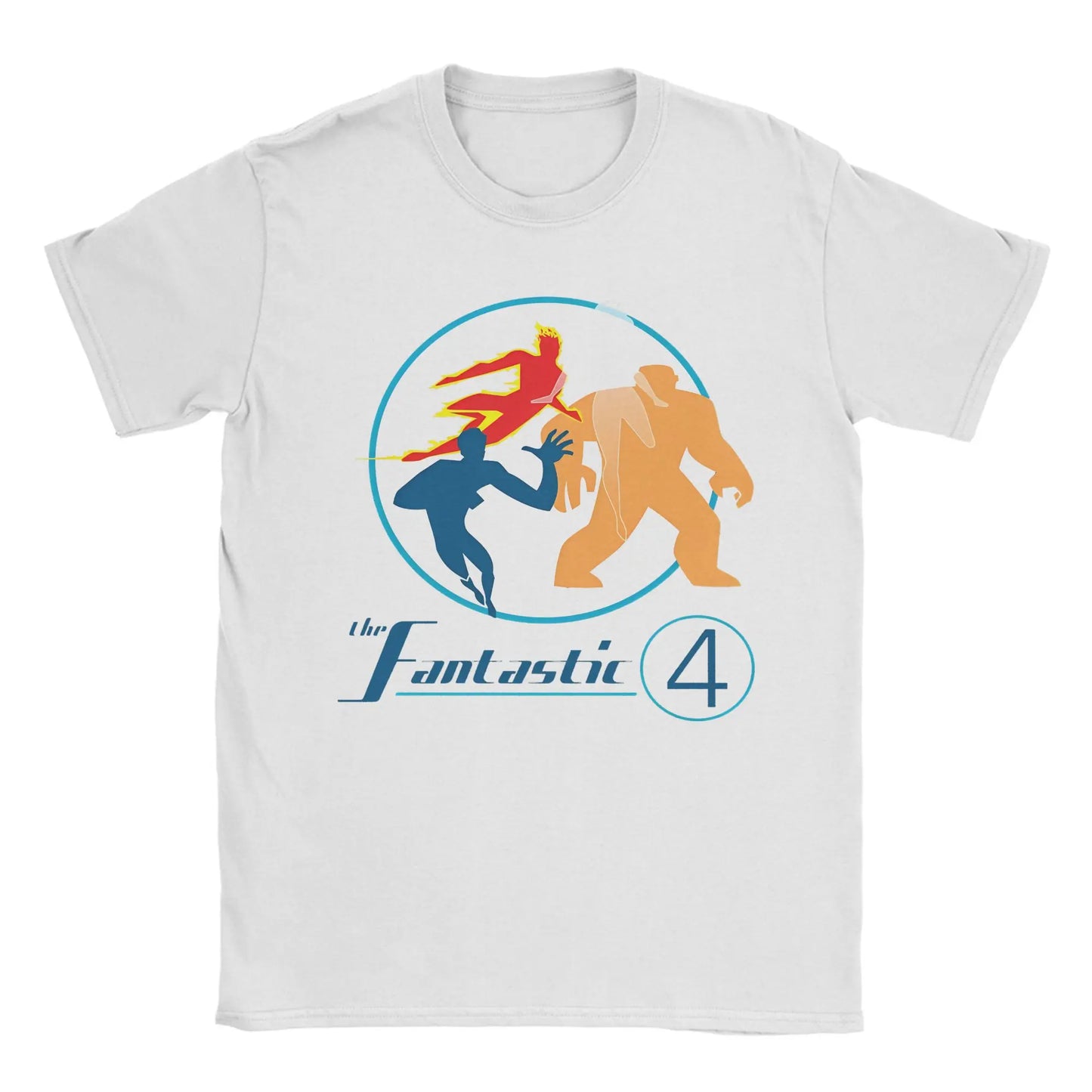 T-Shirt The Fantastic 4 First Steps - Poster Rétro Bleu Unisexe