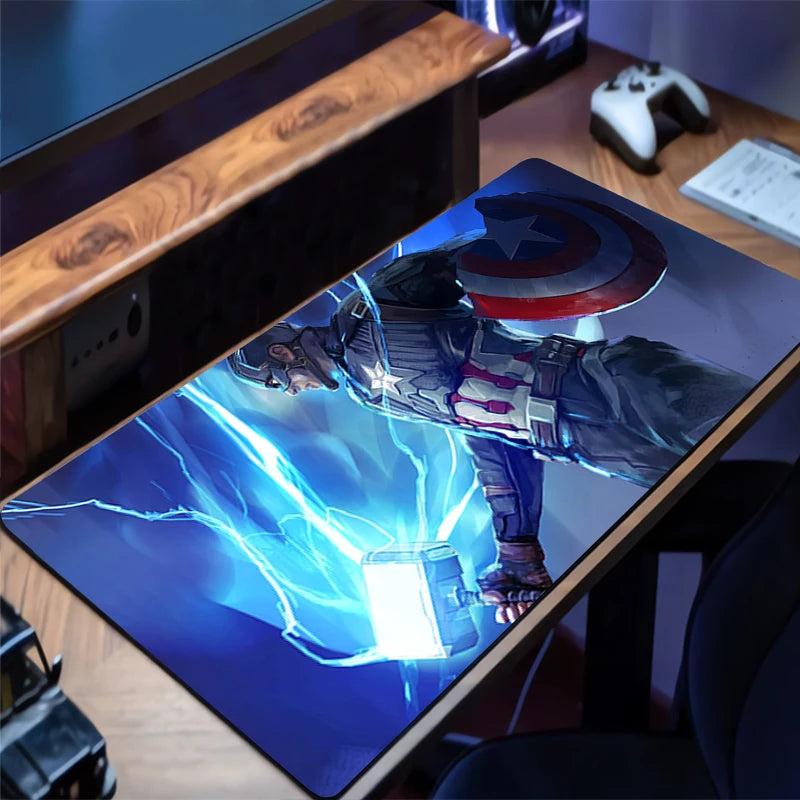 Tapis de Souris Avengers - Design Magie Bleu XXL