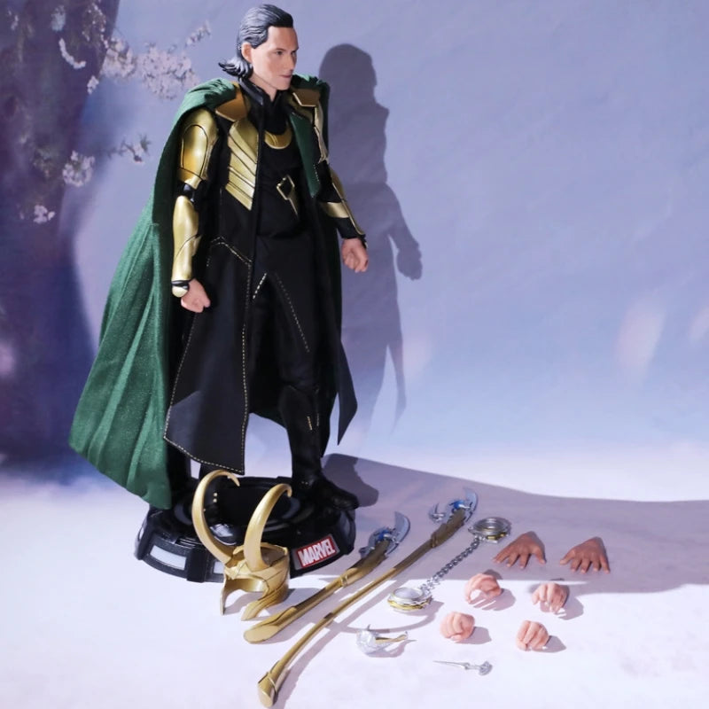 Figurine Loki 1/7 Deluxe Marvel - Casque Sceptre Mains Interchangeables