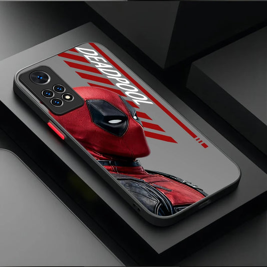 Coque Xiaomi Avengers Deadpool - Profil Texte Gris
