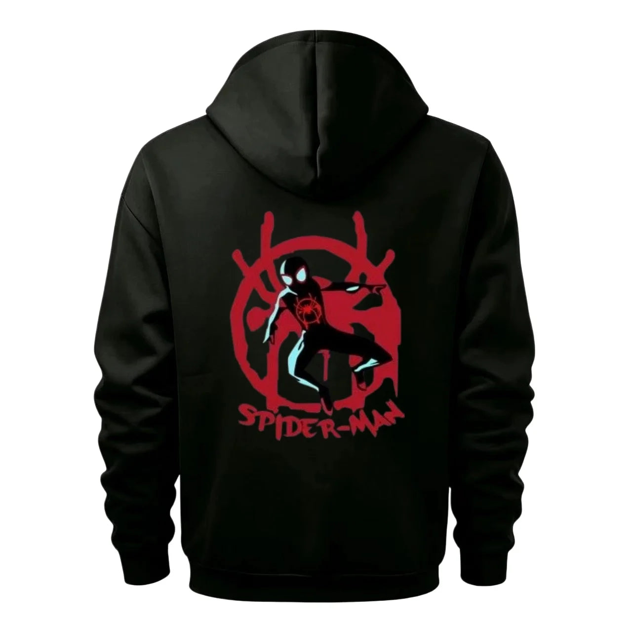 Sweat à Capuche Zippé Marvel Avengers - Logo Néon Multi-Poches Homme