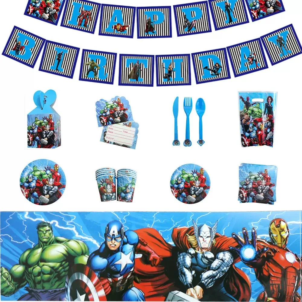 Décoration Anniversaire Avengers - Banderole
