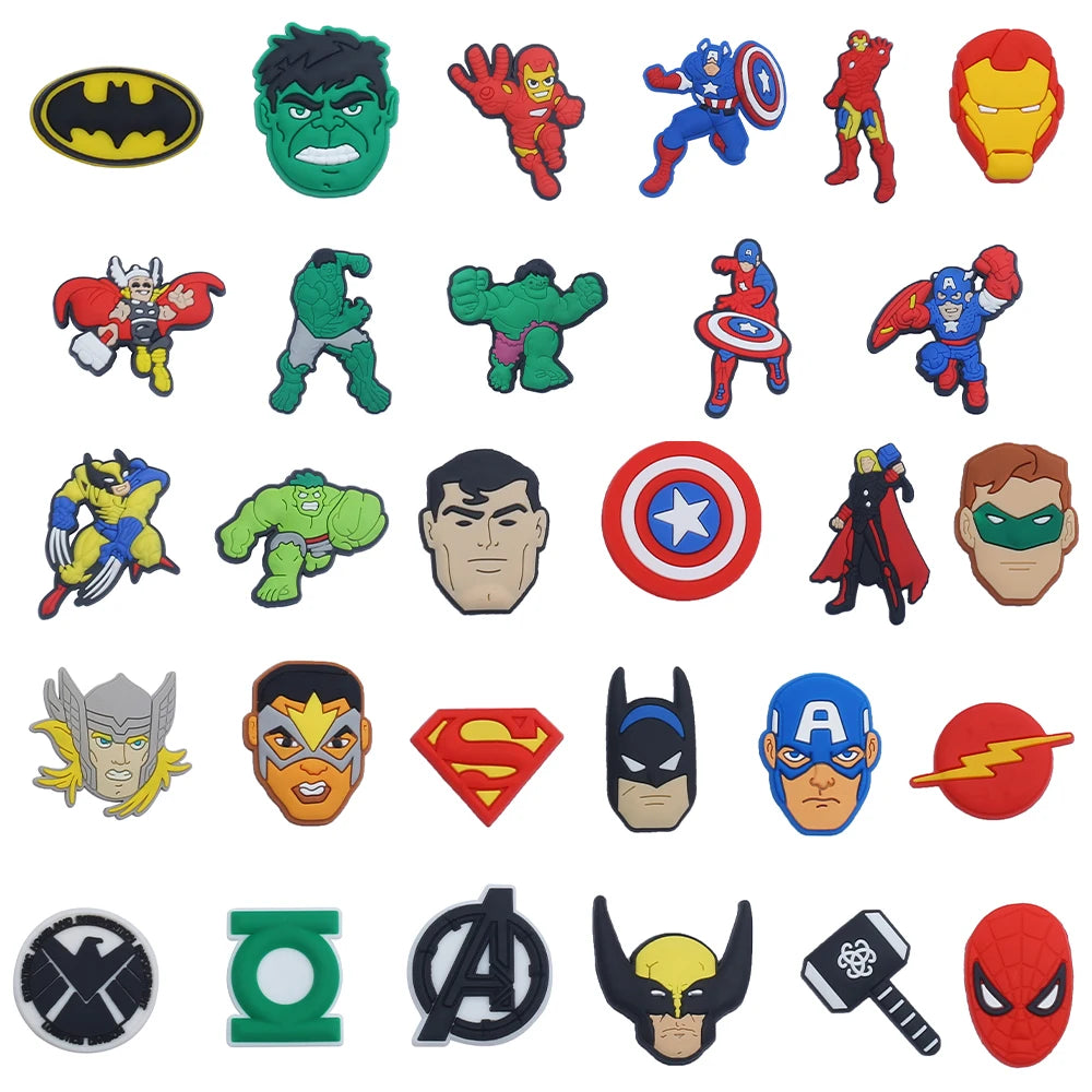 Charms Avengers Super-héros - Accessoires Chaussures 30 Pièces