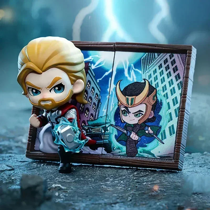 Blind Box POP MART Marvel Cadre Photo - Série 6 Figurine Mystère