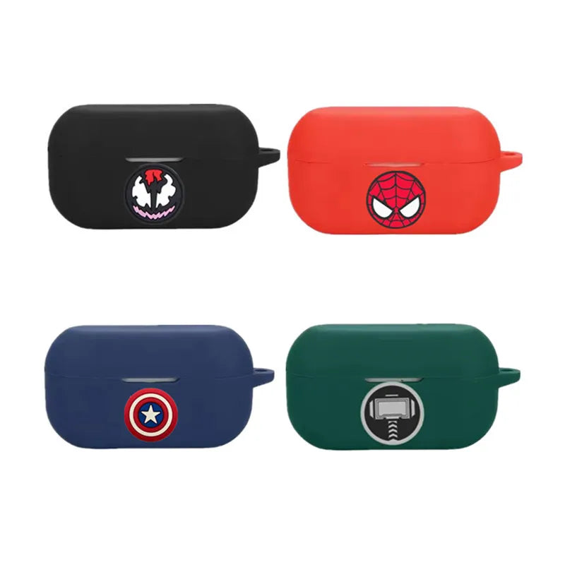 Coque Écouteurs Marvel Comics - Logo Rouge Noir