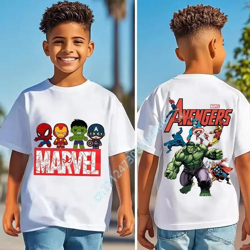 T-Shirt Enfant The Avengers - Logo Rouge Hulk Géant