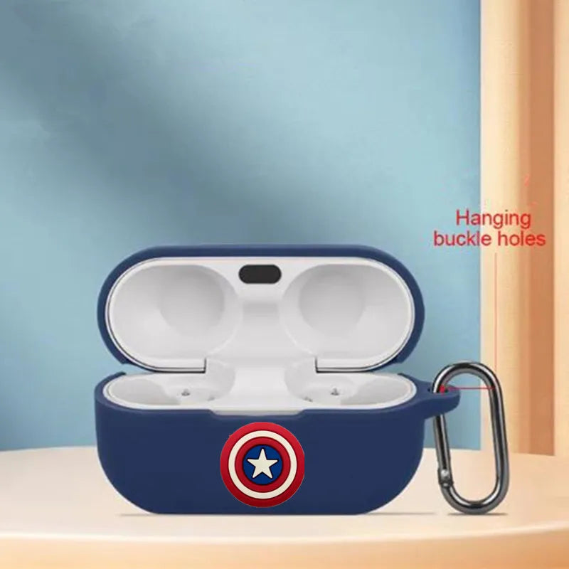 Coque Écouteurs Avengers Iron Man - Casque Icône Rouge