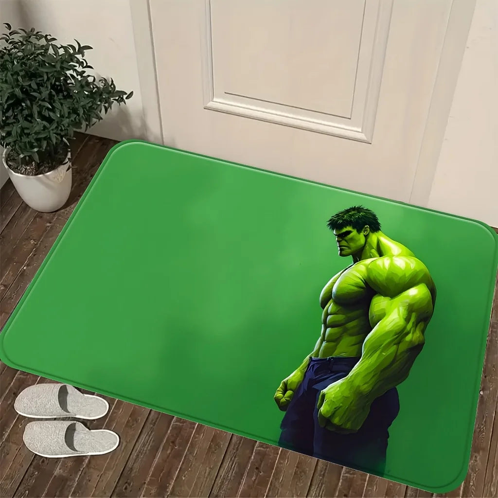 Tapis Avengers Hulk - Profil Torse Vert