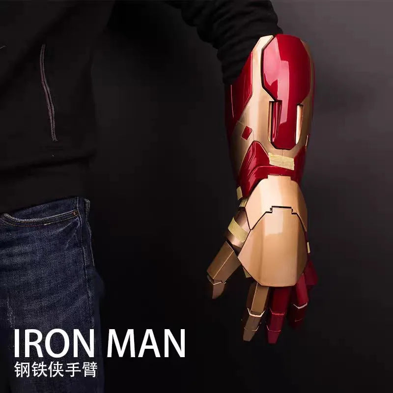 Bras Mécanique Iron Man - Avant-Bras MK42 Rouge et Or
