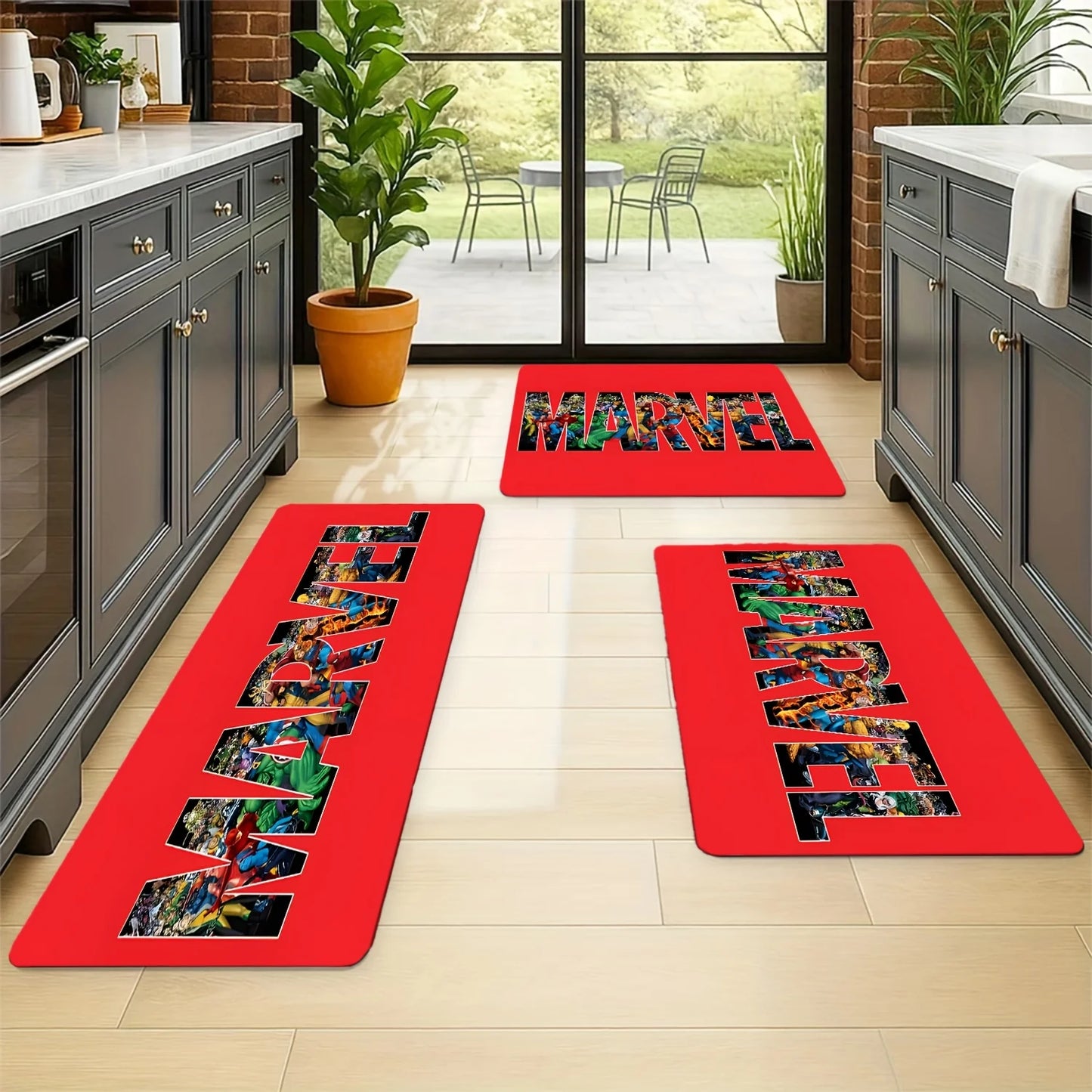 Tapis de Bain Avengers Captain America - Bouclier Minimaliste Noir