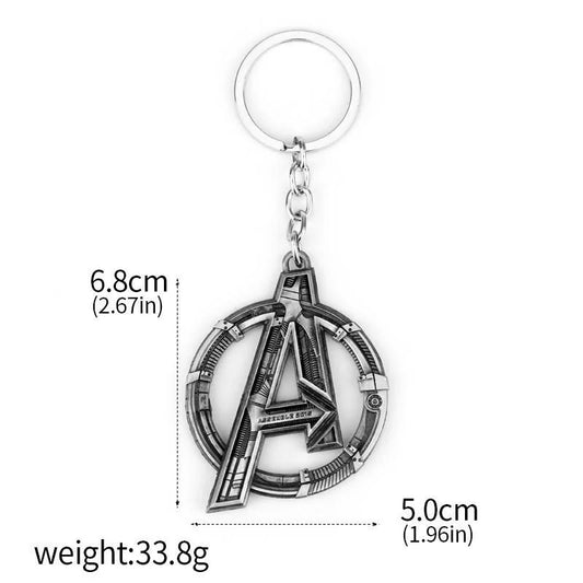 Porte-clés Avengers Logo A - Métal Argenté