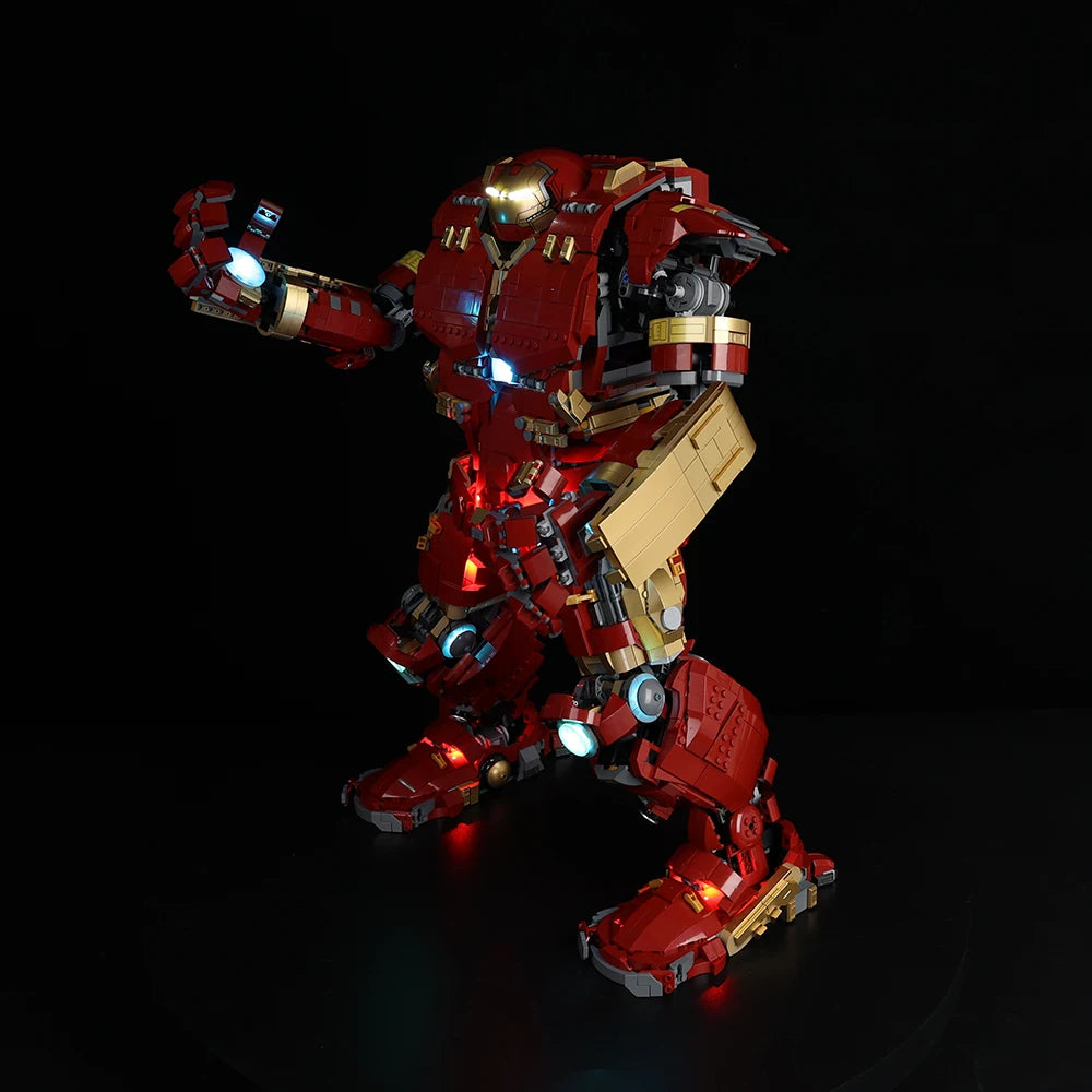 Kit LED Lumineux pour LEGO Hulkbuster 76210 - Éclairage Complet