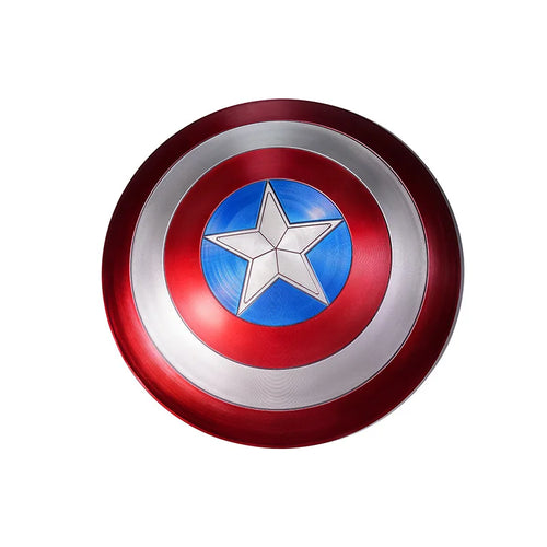 Bouclier Captain America - Étoile Rouge Blanc et Bleu