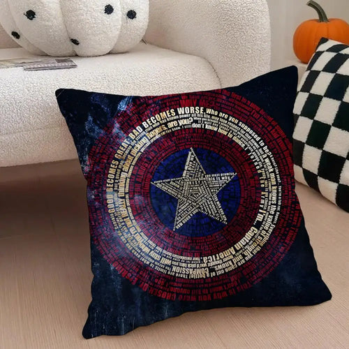 Housse de Coussin Captain America - Vue Rapprochée