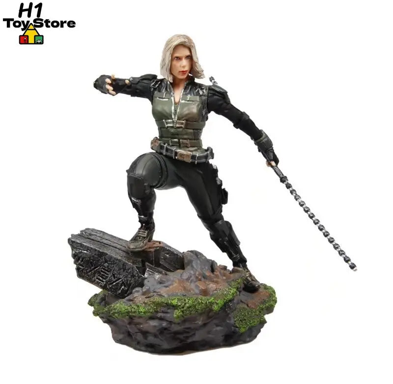 Statue Avengers Black Widow - Scène 1/10 Boîte Collector