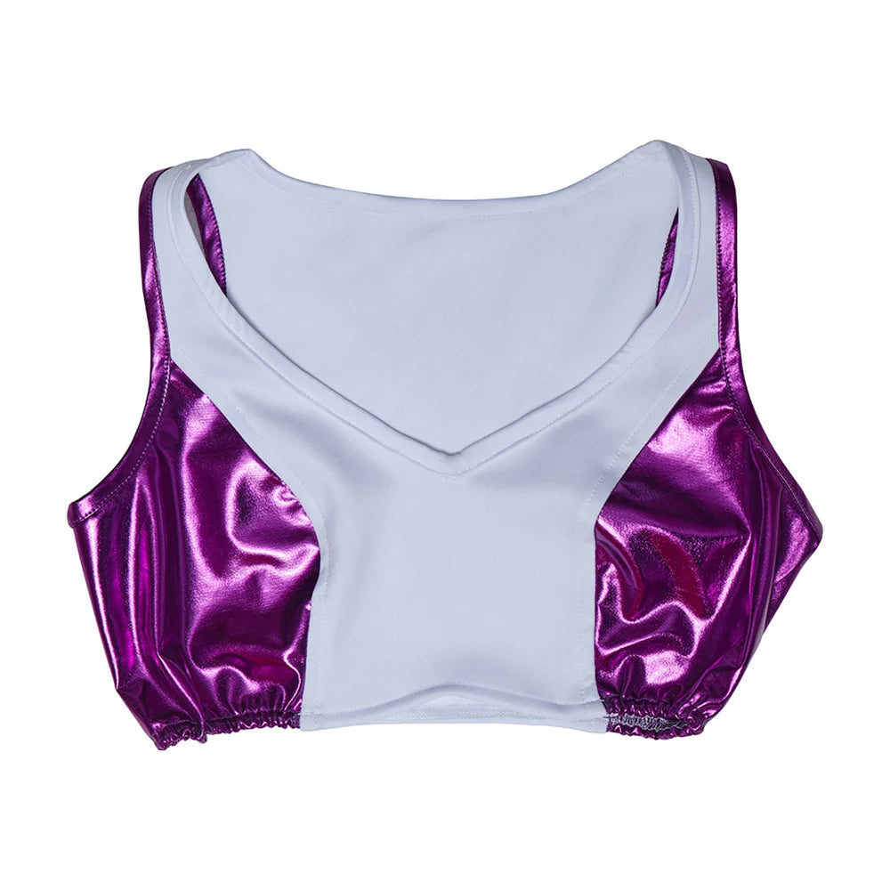 Brassière de Sport She-Hulk - Crop Top Blanc et Violet