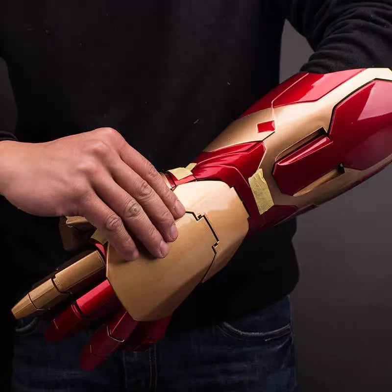 Bras Mécanique Iron Man - Avant-Bras MK42 Rouge et Or