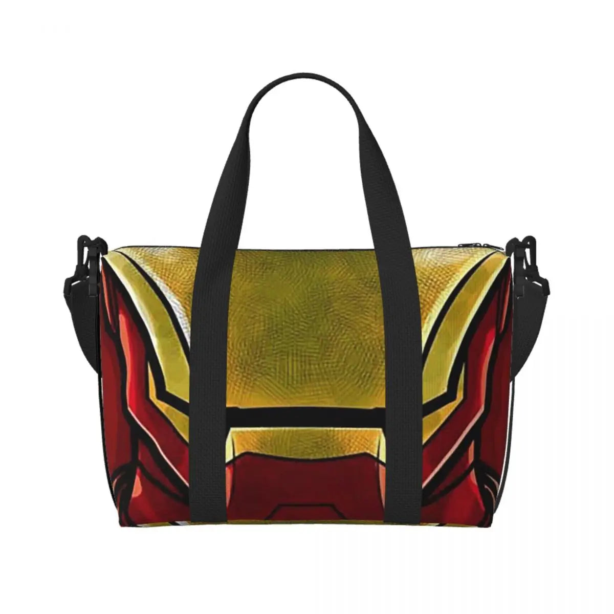 Sac Fourre-Tout Iron Man - Design Masque Rouge Or Grand Format
